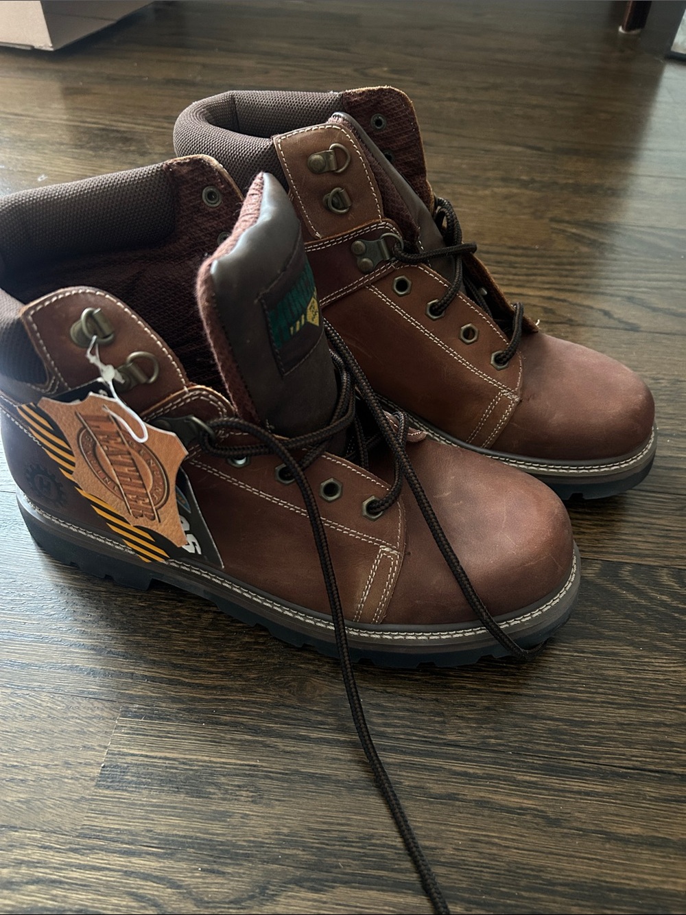 Steve Madden Brown Lace-Up Boot size 9.5
